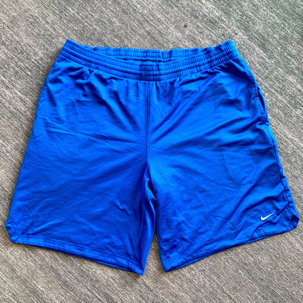 Retro Nike Dri-Fit Basketball Shorts Royal Blue Xl